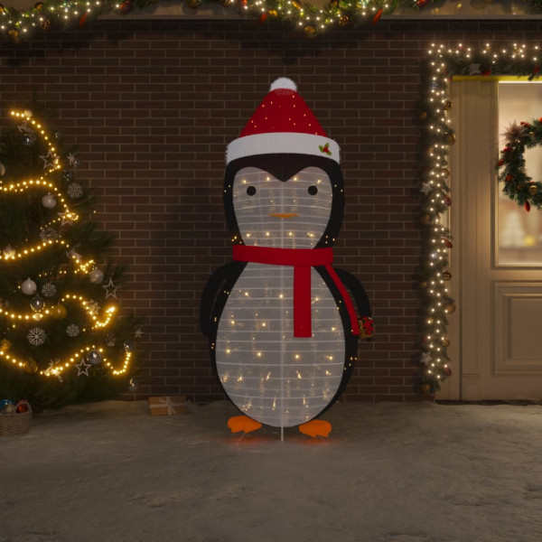 Pinguim de Natal decorativo com LED tela luxuosa 180 cm D