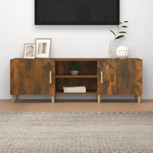 Mobiliário de TV madeira contraplacada carvalho fumado 150x30x30 cm D