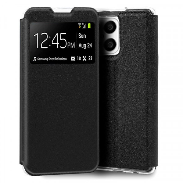 Funda COOL Flip Cover para Huawei Honor X8 5G / 70 Lite / X6 Liso Negro D