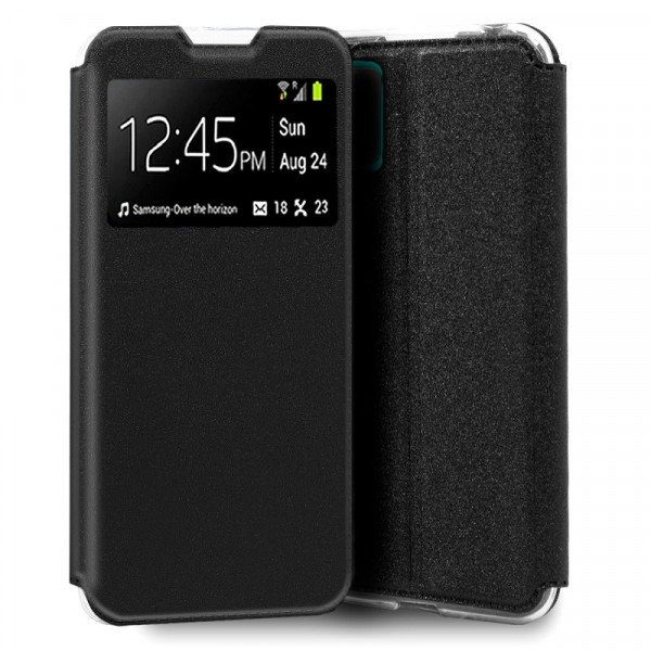 Funda COOL Flip Cover para ZTE Blade A52 Lite Liso Negro D