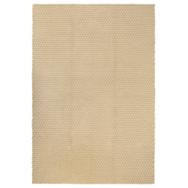 Alfombra rectangular algodón natural 160x230 cm D