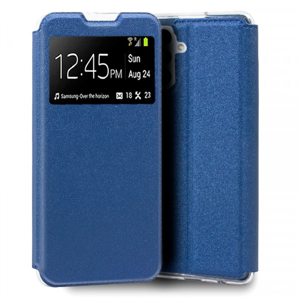 Fundação COOL Flip Cover para A136 Galaxy A13 5G / A04s Liso Azul D