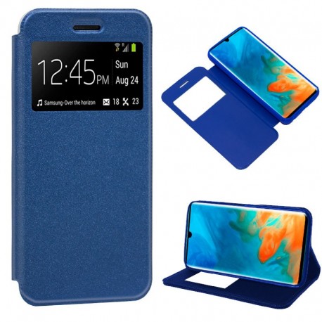 Funda Flip Cover Huawei P30 Pro Liso Azul D