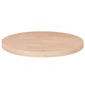 Superficie de mesa redonda madera de roble sin tratar Ø50x2.5cm D