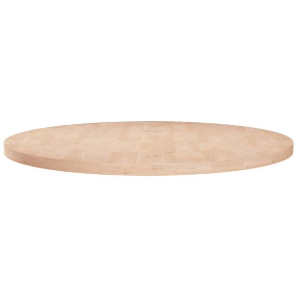 Superficie de mesa redonda madera de roble sin tratar Ø80x2.5cm D