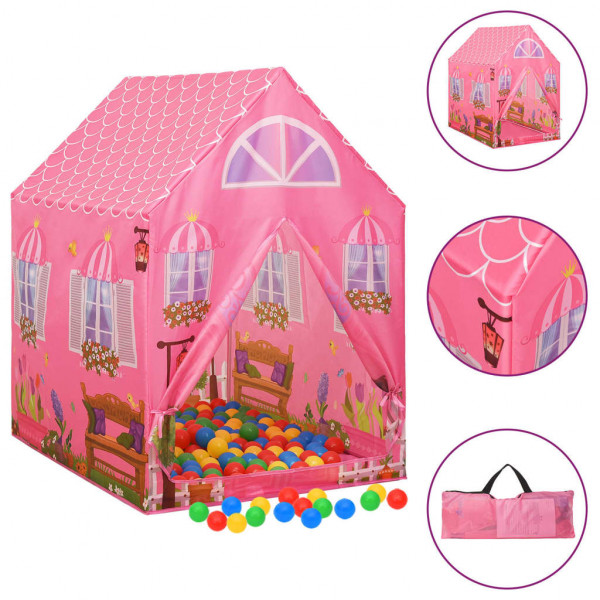 Loja de brinquedos para crianças rosa 69x94x104 cm D