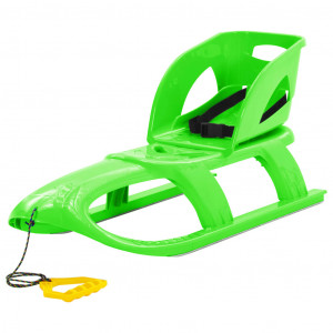 Trineo con asiento polipropileno verde 102.5x40x23 cm D