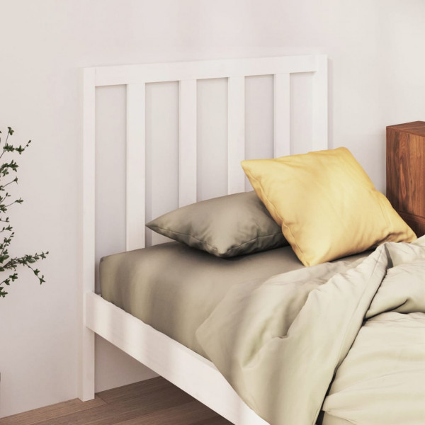 Cabecero de cama madera maciza de pino blanco 95x4x100 cm D
