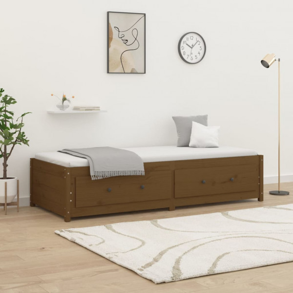 Sofá cama de madeira maciça de pinho 75x190 cm D