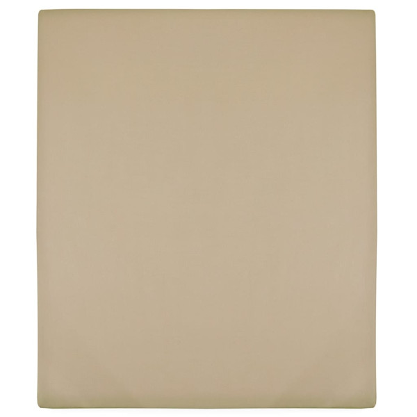 Sábanas bajeras jersey 2 uds algodón gris taupe 100x200 cm D