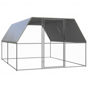 Caixa de galinhas exterior de aço galvanizado 3x4x2 m D