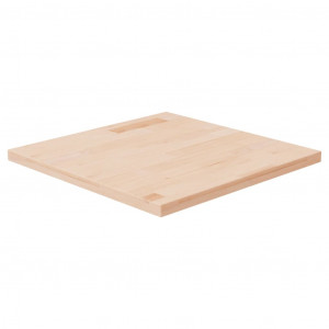 Tablero de mesa cuadrada madera roble sin tratar 50x50x2.5 cm D
