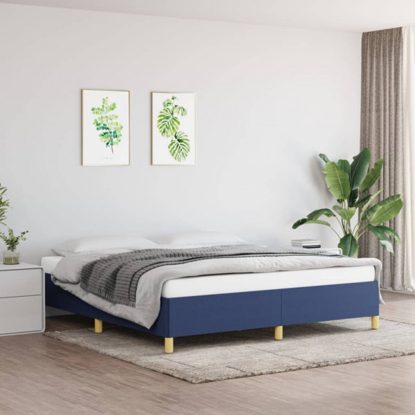 Estructura de cama tela azul 180x200 cm D