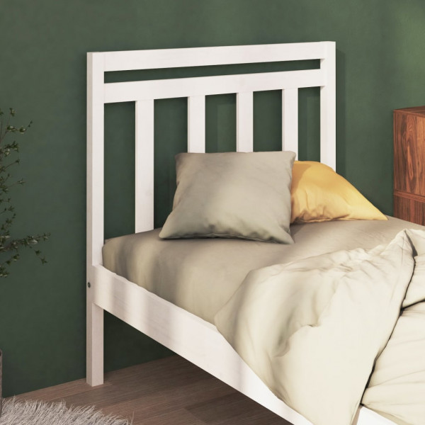 Cabeça de cama madeira maciça de pinho branco 95x4x100 cm D