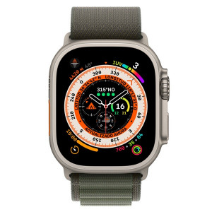 Apple Watch Ultra Titanio loop band medium verde D