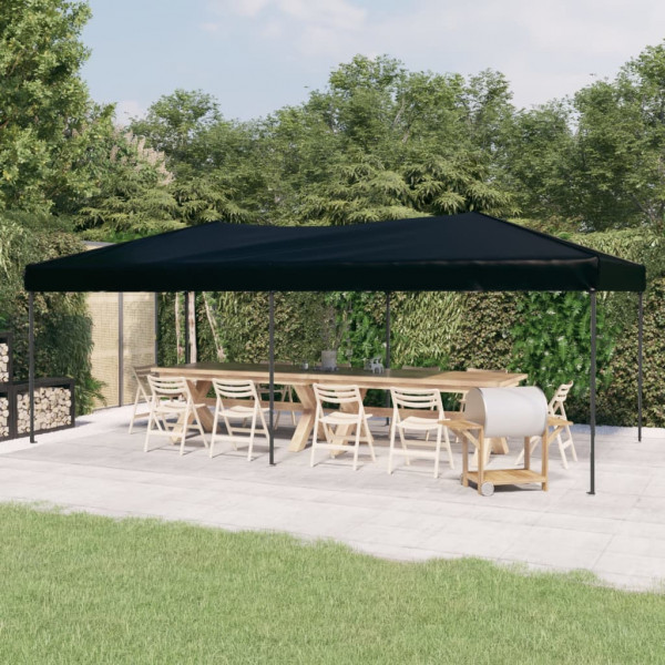 Carpa para fiestas plegable negro 3x6 m D