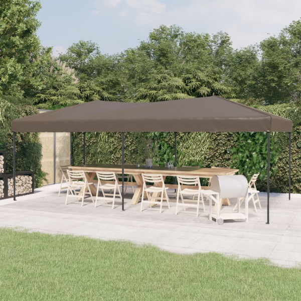 Carpa para fiestas plegable gris taupe 3x6 m D