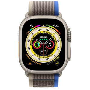 Apple Watch Ultra titanio S/M trail loop azul/gris D