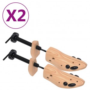 Formas de sapato 2 pares madeira maciça de pinho número 36-40 D
