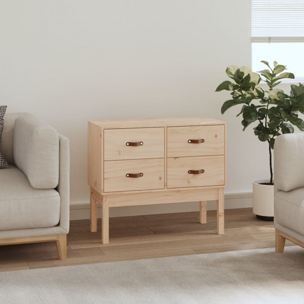 Mueble consola de madera maciza de pino 90x40x78 cm D