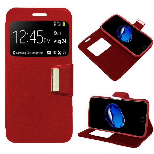 Funda COOL Flip Cover para iPhone 7 Plus / iPhone 8 Plus Liso Rojo D