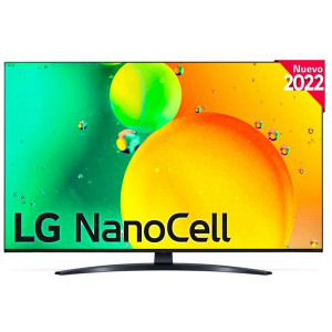 Smart TV LG 75" NanoCell 4K 75NANO766QA preto D