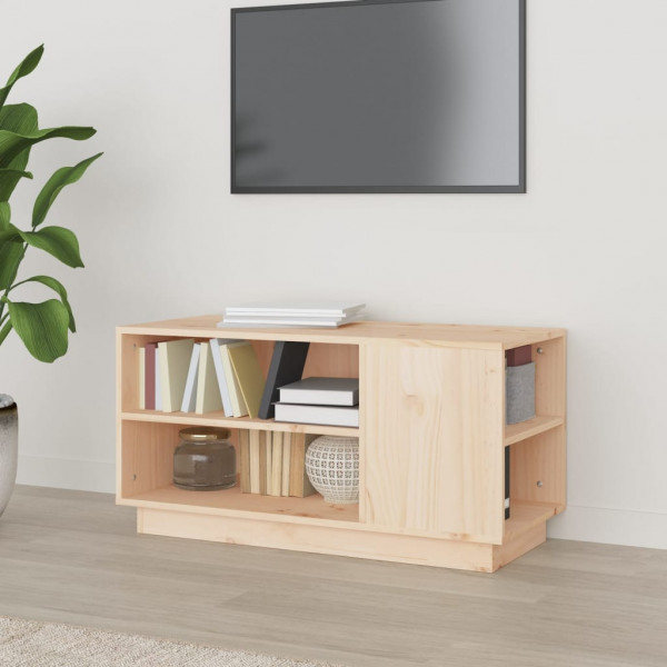 Mueble de TV de madera maciza de pino 80x35x40.5 cm D