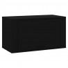 Mueble zapatero pared madera contrachapada negro 70x35x38 cm