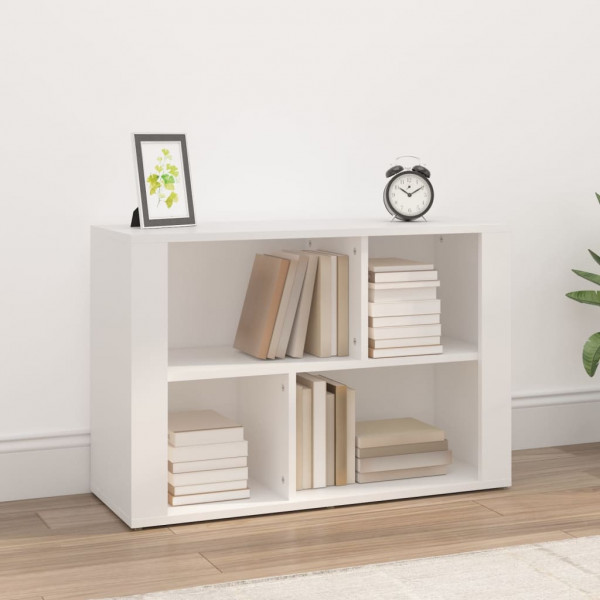 Aparador de madera contrachapada blanco 80x30x54 cm Aparador de madera contrachapada blanco 80x30x54 cm D