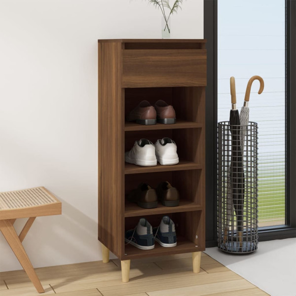 Mobiliário calçado madeira contraplacada carvalho marrom 40x36x105 cm D