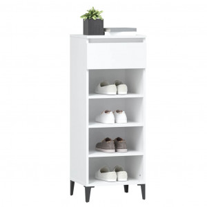 Mueble zapatero madera contrachapada blanco 40x36x105 cm D