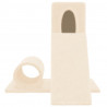 Rascador para gatos con postes de sisal color crema 59 cm 2