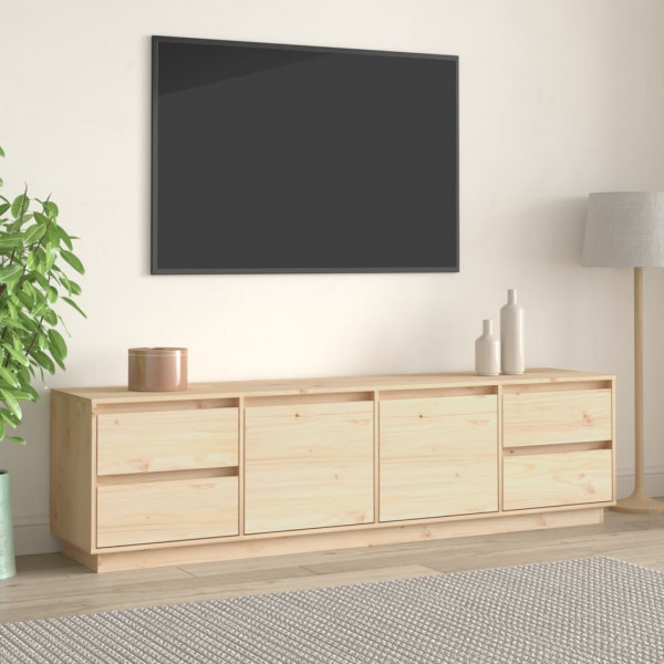 Móvel TV em madeira maciça de pinho 176x37x47,5 cm D