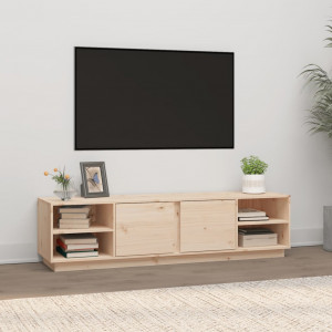 Mueble de TV de madera maciza de pino 156x40x40 cm D