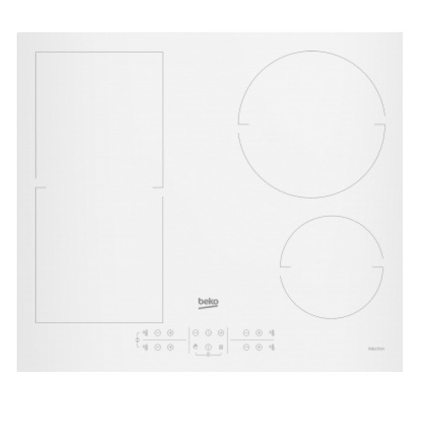 Placa de indução BEKO HII64200FMTW 60cm branco D