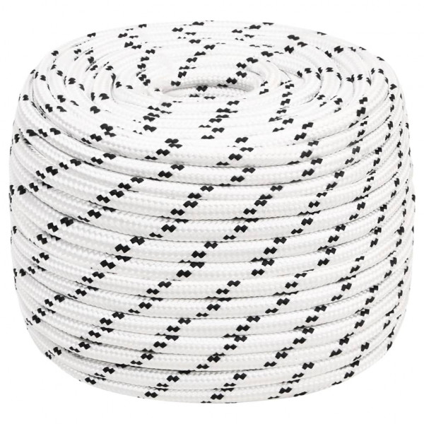 Cordas de barco, de poliéster branco, de 12 mm x 25 m D