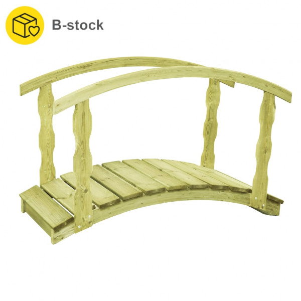 Puente de jardín B-Stock madera de pino impregnada 170x74x105cm D
