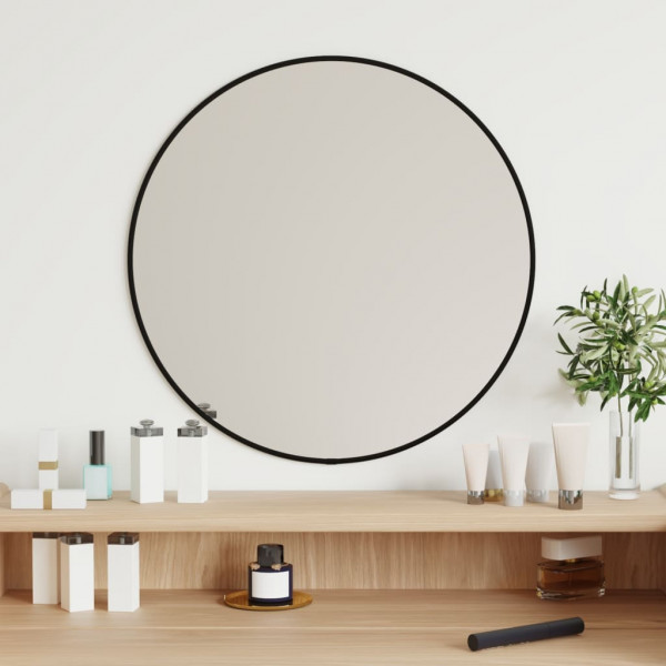 Espelho de parede redondo preto Ø 50 cm D