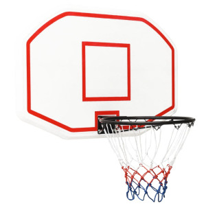 Tablero de baloncesto polietileno blanco 109x71x3 cm D