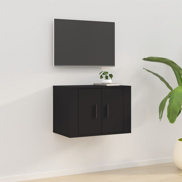 Mueble para TV de pared negro 57x34.5x40 cm D