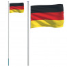 Mástil y bandera de Alemania aluminio 6.23 m 2