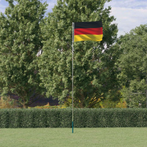 Mastro e bandeira da Alemanha alumínio 5,55 m D