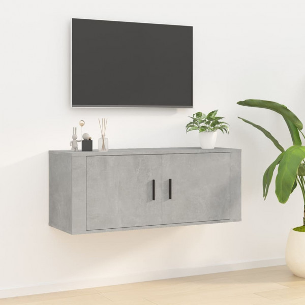 Mobiliário para TV de parede cinza 100x34.5x40 cm D
