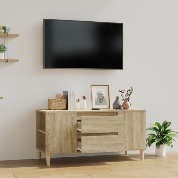Mueble para TV madera contrachapada roble Sonoma 102x44.5x50 cm D