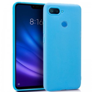 Funda COOL Silicona para Xiaomi Mi 8 Lite (Celeste) D