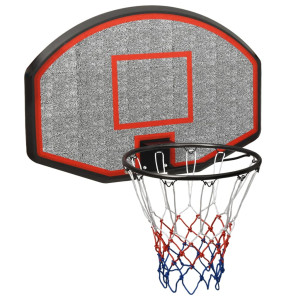 Tabuleiro de basquetebol preto de polietileno 90x60x2 cm D
