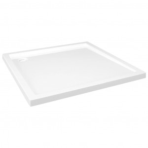 Base de chuveiro quadrada 80x80 cm ABS branco H