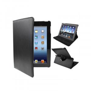 Funda COOL para iPad 2 / iPad 3 / 4 Giratoria Polipiel color Negro (Soporte) D
