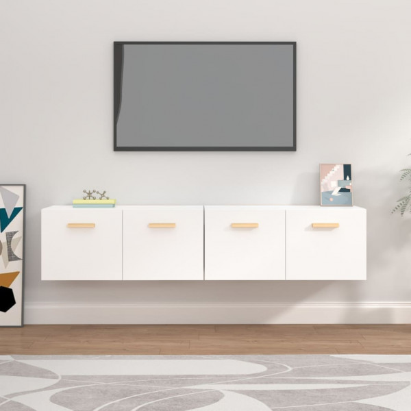 Armario de pared 2 uds madera contrachapada blanco 80x35x36.5cm Armario de pared 2 uds madera contrachapada blanco 80x35x36.5cm D