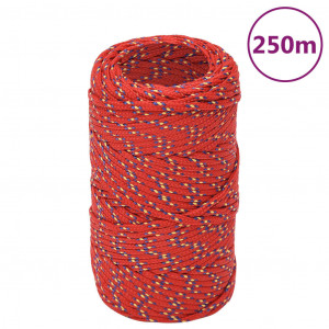 Corda para barco em polipropileno vermelho 2 mm 250 m D